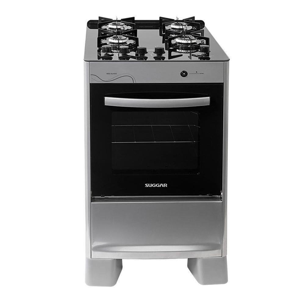 Fogão Suggar Neo Glass 4 Bocas Prix FGVNG410PRIX Inox Bivolt - 1