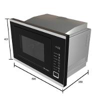 Kit Cozinha Mueller Micro-ondas + Forno de Embutir 68 Litros Preto 220V - 6