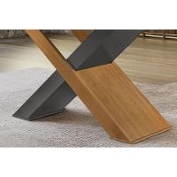 Sala De Jantar Completa Imperatriz Tampo Madeirado C- Vidro Reto 180x90 E 6 Cadeiras Imperatriz Imbuia - Veludo Creme - Rufato - 5