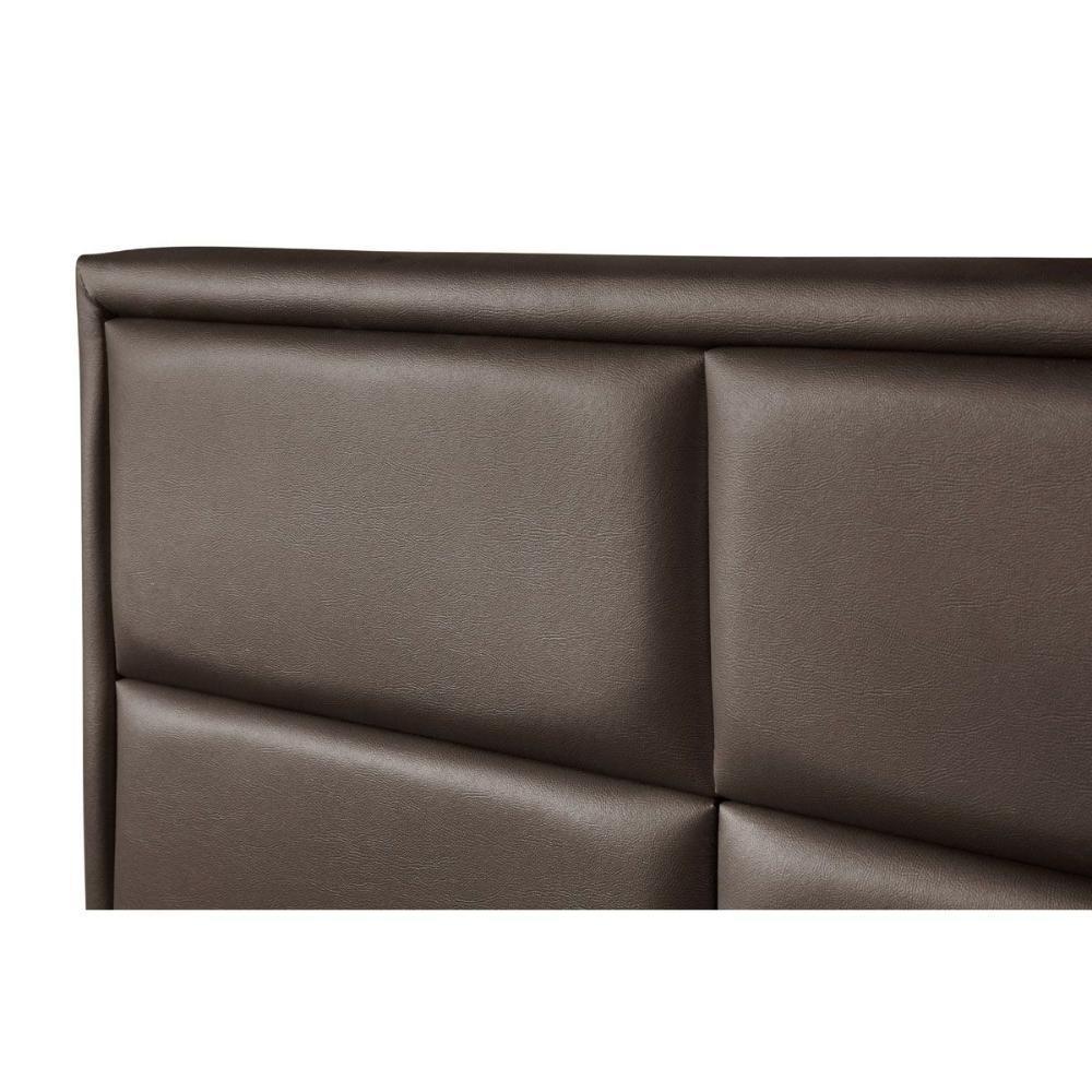 Painel De Cama Box Estofada Casal New York Courano Marrom - Probel - 3
