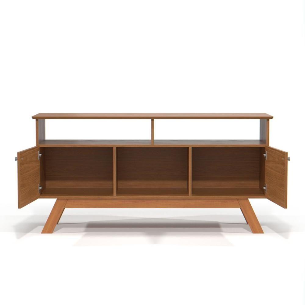 Rack Para Tv Com 3 Nichos Manchester Nature - 3