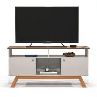 Rack Para Tv Com 3 Nichos Manchester Off White Nature - 2