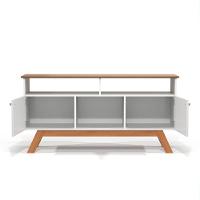 Rack Para Tv Com 3 Nichos Manchester Branco Nature - 3