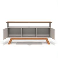 Rack Para Tv Com 3 Nichos Manchester Off White Nature - 3