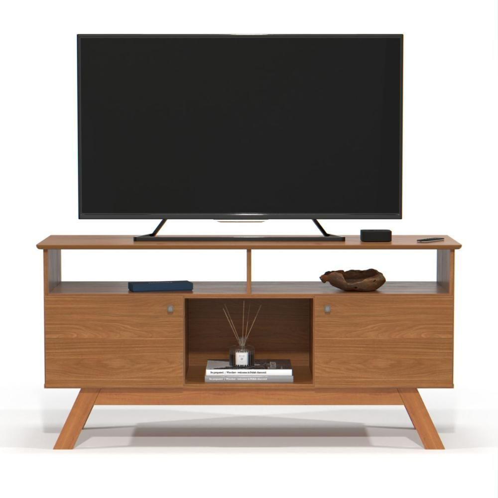 Rack Para Tv Com 3 Nichos Manchester Nature - 2