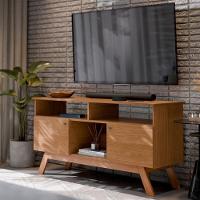 Rack Para Tv Com 3 Nichos Manchester Nature - 1