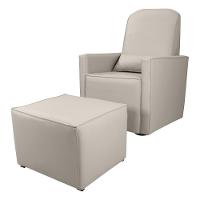 Poltrona Com Puff Para Maternidade Laura Corino Bege - 6