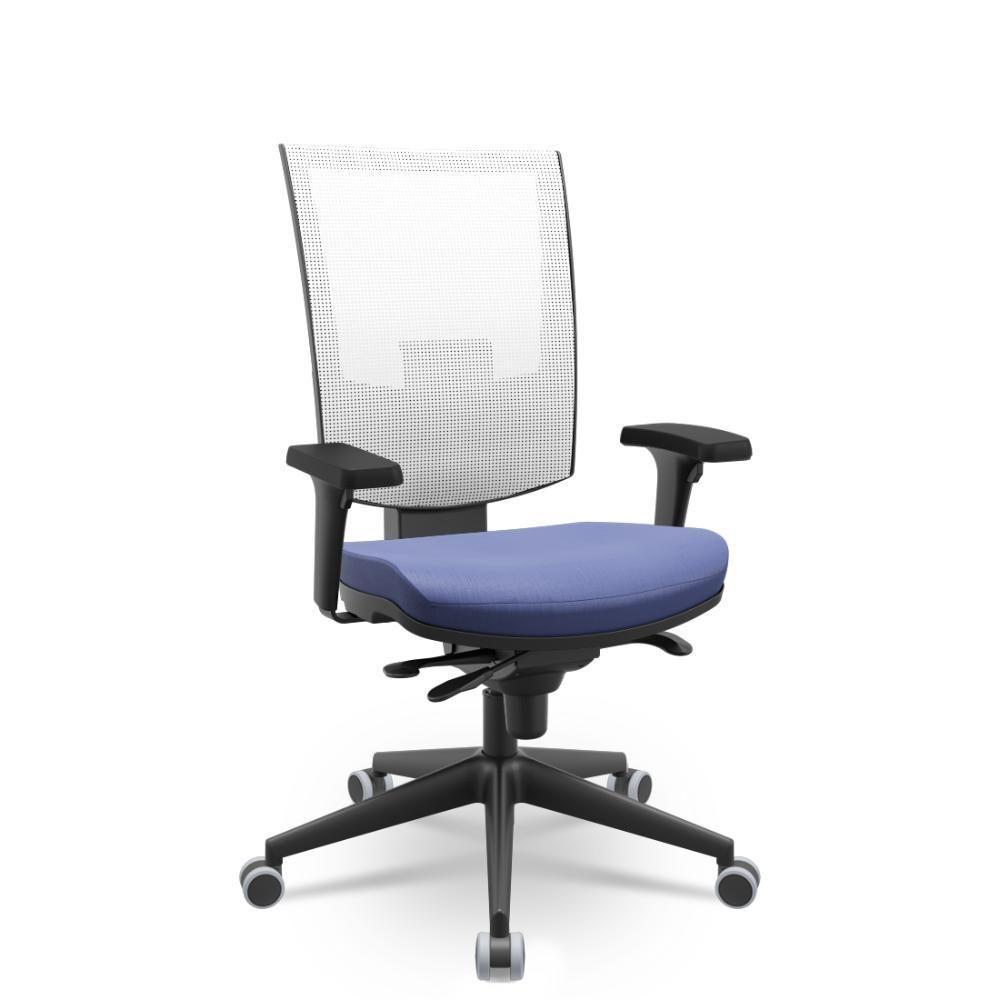 Cadeira Flash Presidente Branco E Azul - 1