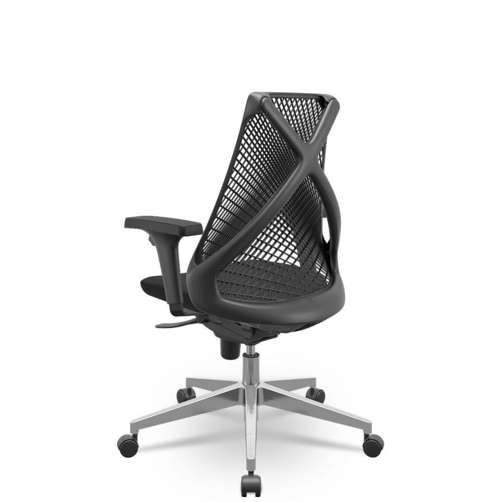 Cadeira Bix X+ Aero Preto Slider Alumínio - 3