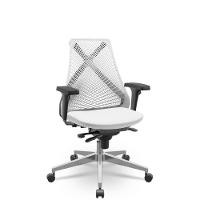 Cadeira Bix X+ Aero Branco Slider Base Alumínio - 1