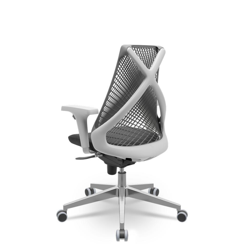 Cadeira Bix X+ Poliéster Slider Cinza - 3