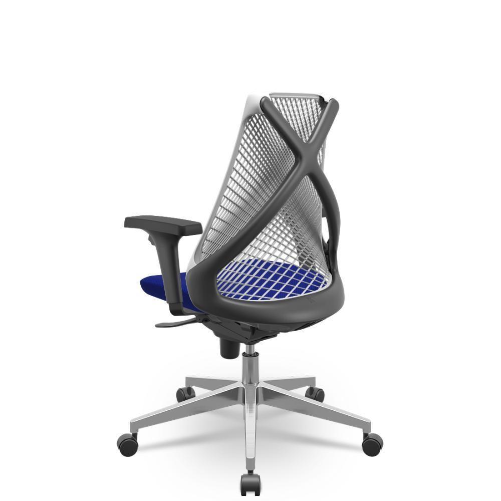 Cadeira Bix X+ Aero Slider Branco E Azul - 3