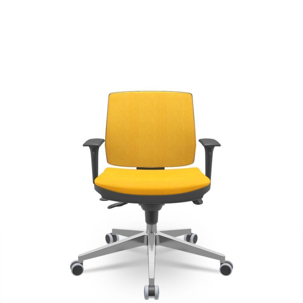 Cadeira Brizza Soft Executiva Amarelo - 1