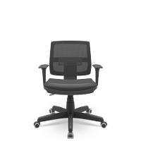 Cadeira Brizza Executiva Vinil Preto Pe - 1