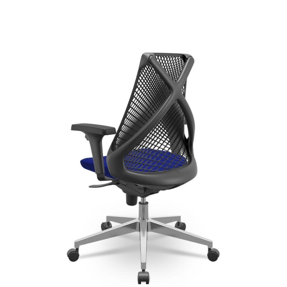 Cadeira Bix X+ Aero Slider Preto E Azul - 3