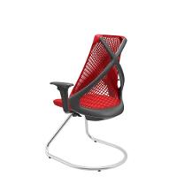 Cadeira Bix Assento Aero Vermelho Aproximação - 3