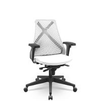 Cadeira Bix X+ Poliester Branco Slider Piramidal - 1