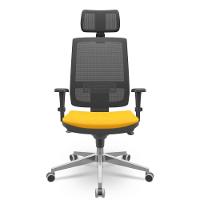 Cadeira Brizza Presidente Tela Amarelo - 1