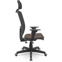 Cadeira Brizza Presidente Tela Facto Dunas Marrom - 2