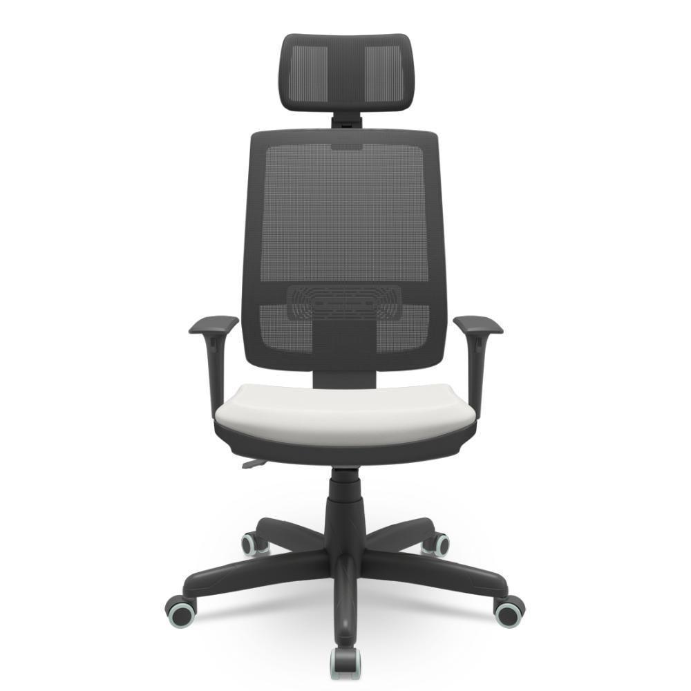 Cadeira Brizza Presidente Tela Facto Dunas Branco - 1