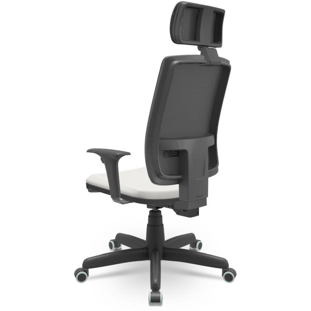 Cadeira Brizza Presidente Tela Facto Dunas Branco - 3