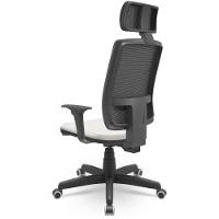 Cadeira Brizza Presidente Tela Facto Dunas Branco - 3