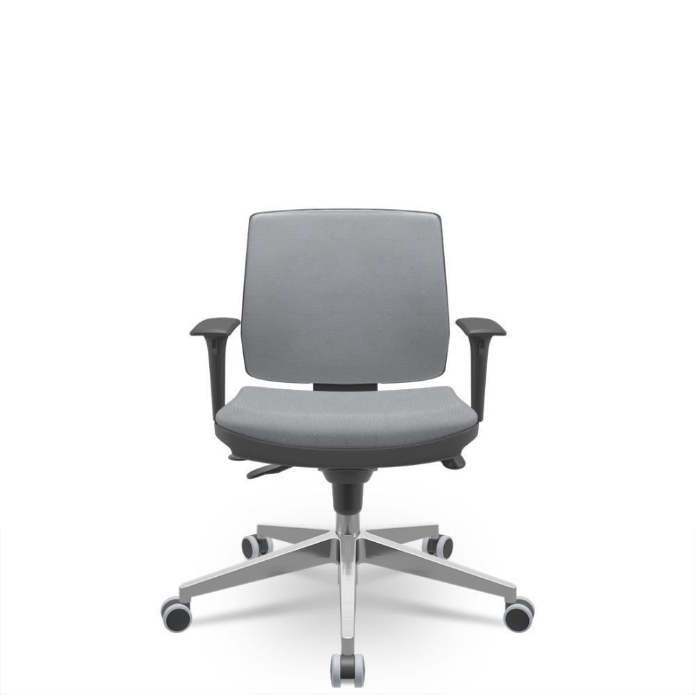 Cadeira Brizza Soft Executiva Vinil Cinza - 1