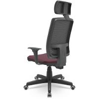 Cadeira Brizza Presidente Tela Facto Dunas Bordô - 3