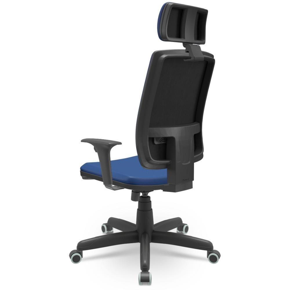 Cadeira Brizza Soft Azul Vinil Relax Plax - 3