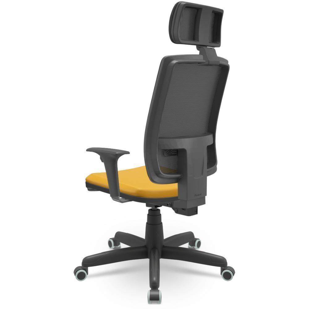 Cadeira Brizza Presidente Tela Facto Dunas Amarelo - 3