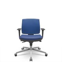 Cadeira Brizza Soft Executiva Vinil Azul - 1