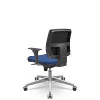 Cadeira Brizza Soft Executiva Vinil Azul - 3
