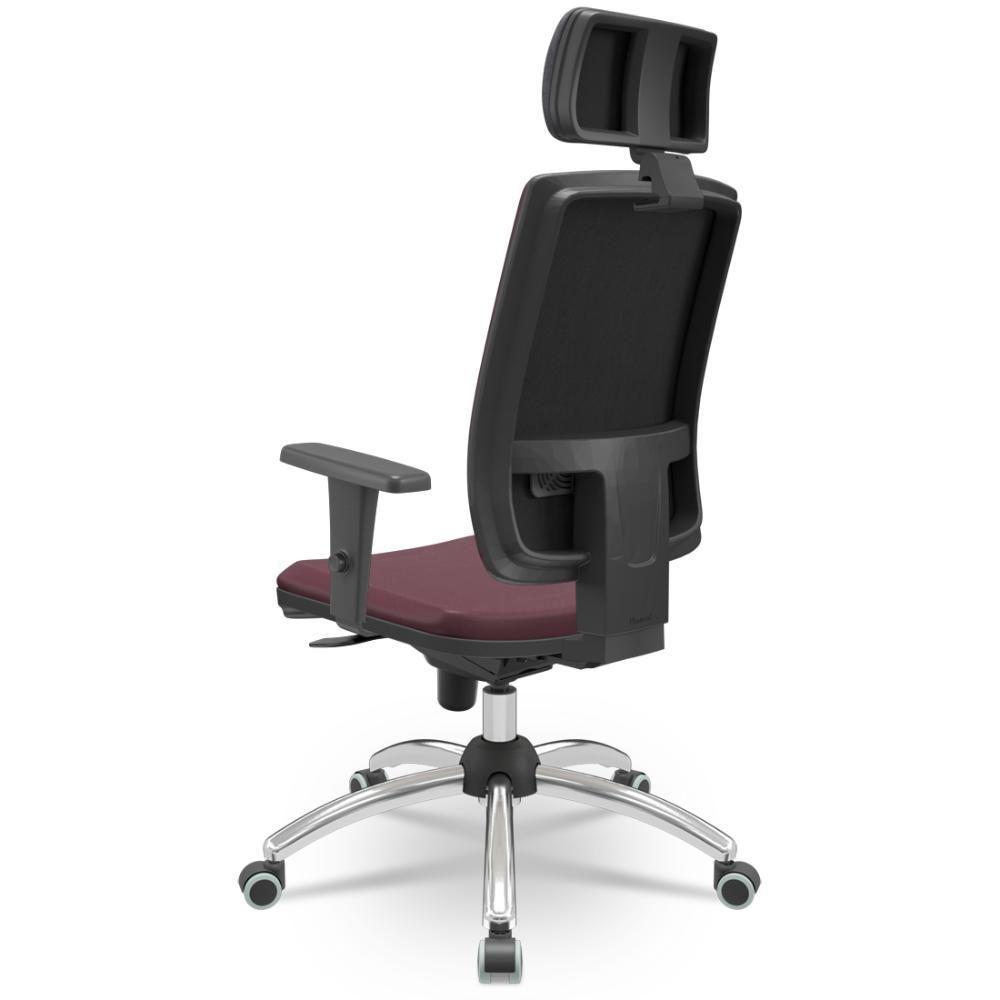 Cadeira Brizza Soft Presidente Facto Dunas Bordô - 3