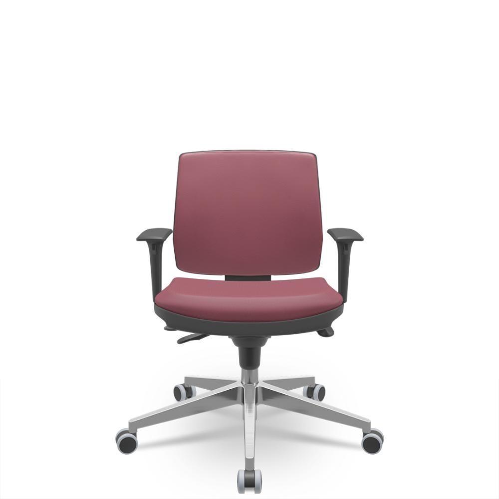Cadeira Brizza Soft Executiva Vinil Vinho - 1