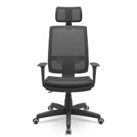 Cadeira Brizza Presidente Tela Facto Dunas Preto - 1