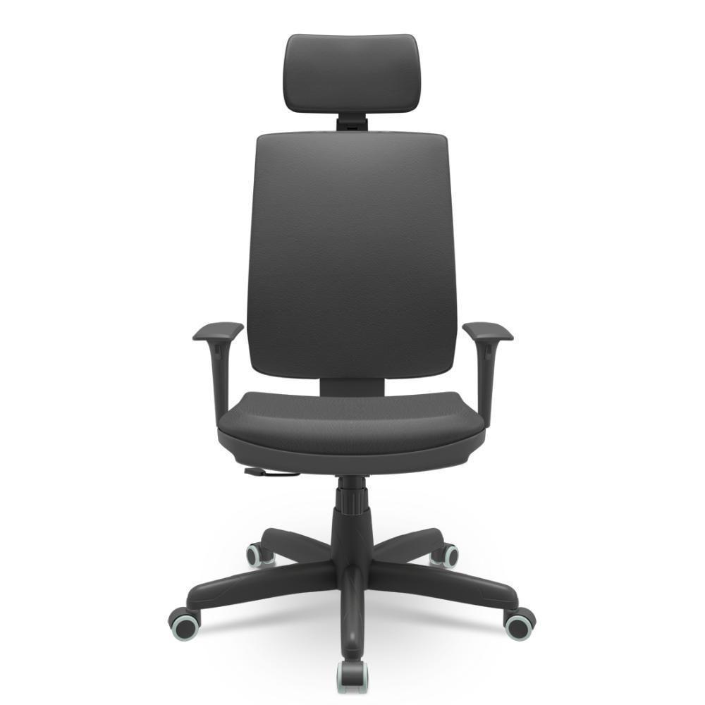 Cadeira Brizza Soft Preto Vinil Relax Plax - 1