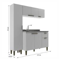 Cozinha Alana 3 Peças Com Paneleiro J Carvalho Branco - 2