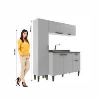 Cozinha Alana 3 Peças Com Paneleiro J Carvalho Branco - 3