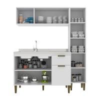 Cozinha Alana 3 Peças Com Paneleiro J Carvalho Branco