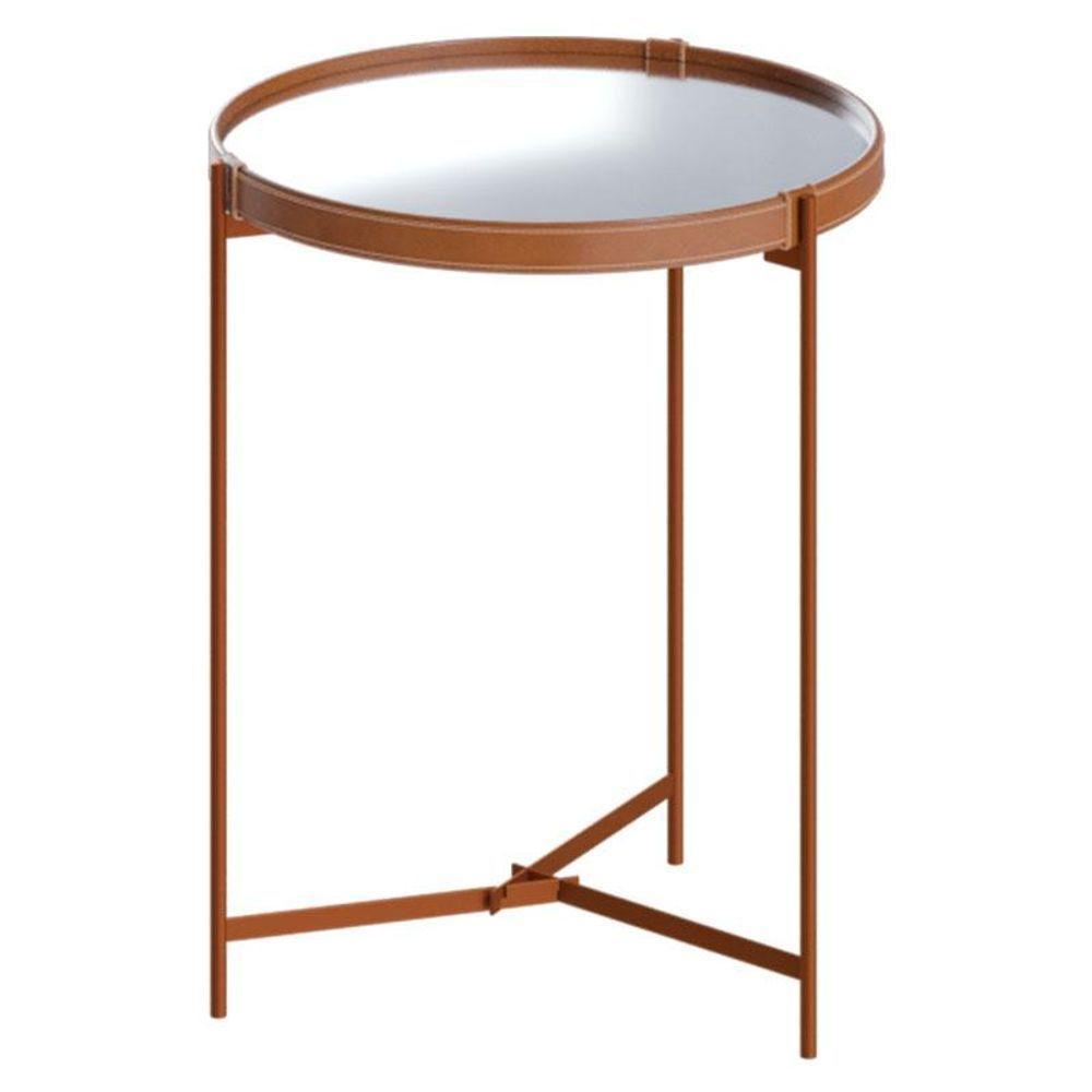 Mesa Lateral Ambiente Aqua Grande Com Espelho Cobre - Imcal - 2