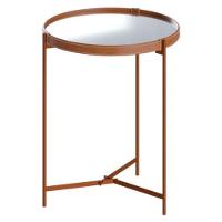 Mesa Lateral Ambiente Aqua Grande Com Espelho Cobre - Imcal - 2