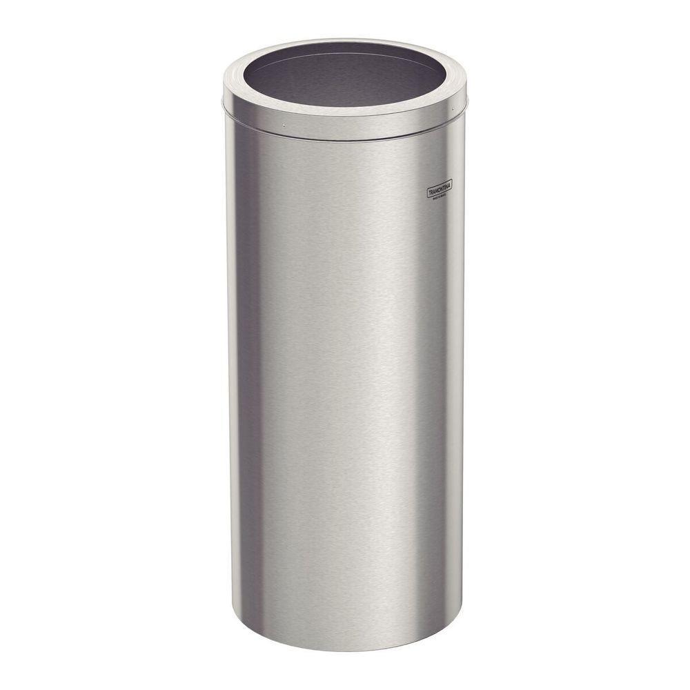 Lixeira Inox Tramontina Siena 30 L Com Acabamento Scotch Brite - 1