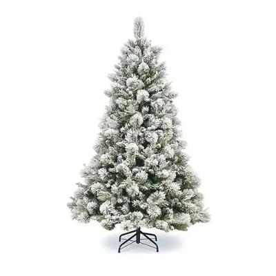 Árvore De Natal Pinheiro Luxo Nevado 3 M Com 2.500 Galhos E Pé De Metal