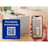 Lixeira Com Pedal Tramontina Em Aço Inox E Balde Interno 12 L