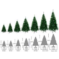 Árvore De Natal Luxo Com Flocos De Neve 210 Cm E 345 Galhos - 5