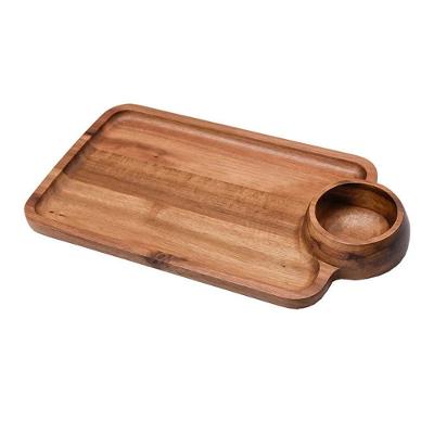 Tábua Para Petisco Em Acácia 4,5x4,3x16,5cm Kenya