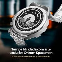 Relogio Masculino Prata Aço Inoxidável + Cordao + Oculos Sol - 5