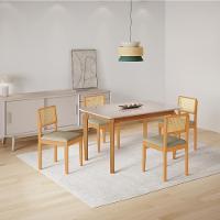 Conjunto Mesa De Jantar Alegra Off White 1,20m Com 4 Cadeiras Jade 03 Linho Cinza - 2