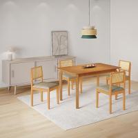 Conjunto Mesa De Jantar Alegra Laminado 1,20m Com 4 Cadeiras Jade 03 Linho Cinza - 5