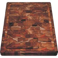 Tábua Para Churrasco Tramontina Em Madeira Teca Envernizado 50 X 38 Cm - 2